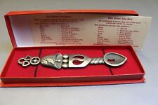 Welsh love spoon...pewter for sale  TONYPANDY