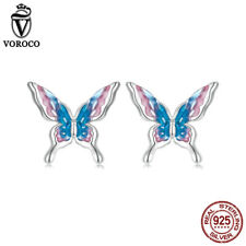 Brincos de prata esterlina da moda S925 com pino de borboleta presentes femininos Voroco comprar usado  Enviando para Brazil