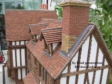 Used, 50 Stacey's 1:12th REAL BRICK Miniature Roof Tiles for Dolls houses and Models for sale  Shipping to South Africa