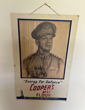 Used, Antique "Cooper's Best Flour”-General Mac Arthur- Bond Advertisement Poster RARE for sale  Shipping to South Africa
