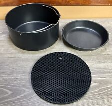 7” Air Fryer Baking Tins 3pc Metal Tins And Silicon Mat Set Open Box, used for sale  Shipping to South Africa
