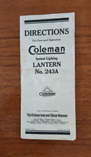 Coleman lantern 243a for sale  Pensacola