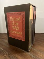 Juego de caja de colección 1965 El Señor de los Anillos J.R.R. Tolkien con mapas Houghton Mifflin 2da edición segunda mano  Embacar hacia Argentina