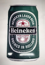 Letrero Heineken Metal Tacker Diseño Vintage Lata Usado Hombre Cueva Importación Cerveza segunda mano  Embacar hacia Mexico