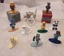 GRANDE LOTE Minecraft Nano Metalfig Minecraft 9 Die-Cast Figures chaveiro blocos, usado comprar usado  Enviando para Brazil