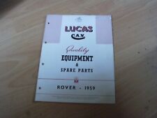 Lucas part number for sale  CHICHESTER