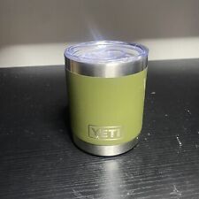 Used, Yeti 10 Oz Lowball Green Insulated Tumbler Short  for sale  Shipping to South Africa