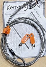 Kensington Microsaver 2.0 Steel Cable With Keyed Lock & 2 Keys Instructions Incl, used for sale  Shipping to South Africa