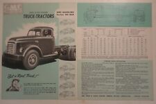 1951 GMC Gasoline & Diesel Trucks Series HC-850 Truck-Tractors Sales Brochure for sale  Chicago