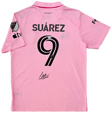 Camiseta de futebol 2023 Luis Suarez assinada Inter Miami CF Adidas rosa BAS Beckett NOVA comprar usado  Enviando para Brazil
