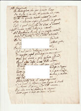 Antico sonetto manoscritto usato  Trasacco