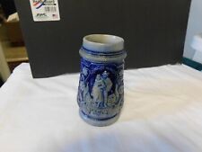 1/2 L Blue & Gray Germany Beer Stein Prosit man & woman stoneware for sale  Shipping to South Africa