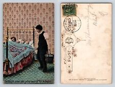 ¿Cuál quieres conservar? Postal 1907 cubos cama para bebés Bamforth segunda mano  Embacar hacia Argentina