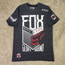 Usado, Camisa masculina Fox Racing cinza médio vermelha gráficos premium Glory Bound motocross comprar usado  Enviando para Brazil