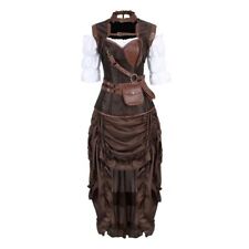 Women Ladies Steampunk Corset Dress Gothic Corset Inside Halloween Gift S-6XL, used for sale  Shipping to South Africa