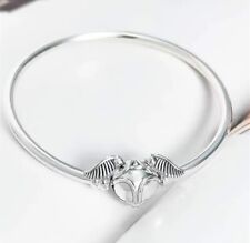 Auténtico brazalete de plata 925 de Harry Potter con broche dorado de 7,5 pulgadas segunda mano  Embacar hacia Argentina