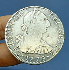 C37. 1779 México 8 Reales Mo FF Carolus III Moneda de Plata Española segunda mano  Embacar hacia Argentina