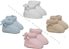 Baby booties bow for sale  BLACKPOOL