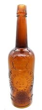 Antiga garrafa de uísque ocidental marrom Jesse Moore/sola agentes chifres 11 5/8", usado comprar usado  Enviando para Brazil