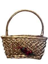 Christmas gold wicker for sale  Lawrenceville