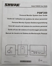 Shure psm200 owners for sale  Lincoln