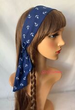 Nautical headband bandana for sale  POOLE