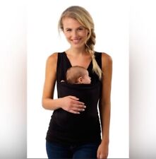 Camiseta regata Lalabu Soothe transportadora bebê pequena preta sem mangas bebê vestindo P comprar usado  Enviando para Brazil