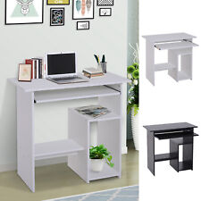 Compact Small Computer Table Wooden Desk Keyboard Tray Storage Shelf Corner for sale  Shipping to South Africa