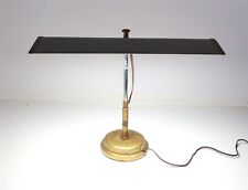 Vintage Desk Lamp with Green Metal and Brass Shade 19" Wide 16" Tall Adjustable for sale  Shipping to South Africa