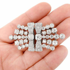 Excellent Single Cut White Stone Princess Collection Bright Finish Brooch, used for sale  Shipping to South Africa