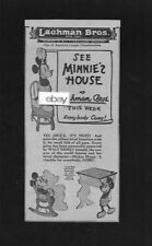 WALT DISNEY CHILDRENS MINNIE'S HOUSE FURNITURE AT LACHMAN BROS STORE 1934 AD comprar usado  Enviando para Brazil