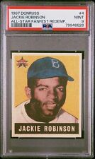 1997 All-Star Fanfest Redemption 4 Jackie Robinson 1948 Leaf PSA 9 (QTY)(JJ) for sale  Shipping to South Africa