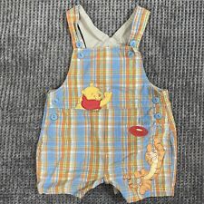 Disney Winnie The Pooh/Tigger Plaid Shortall Baby Boy 6/9 Months, Blue Orange for sale  Shipping to South Africa