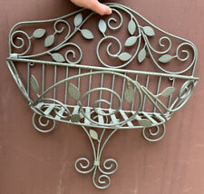 Metal Half Wall Basket - Metal Garden Flower Planter Rectangle Large for sale  Shipping to South Africa