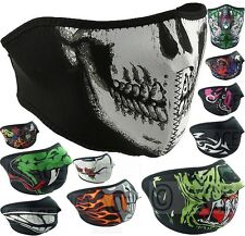 Máscara deportiva unisex de neopreno media cara reversible para motociclista patineta moto moto  segunda mano  Embacar hacia Mexico