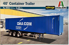 1:24 40´ Container Trailer Auflieger | Italeri No 3951 | Plastik Modellbausatz, usado comprar usado  Enviando para Brazil