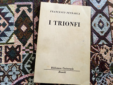 Francesco petrarca trionfi usato  Italia