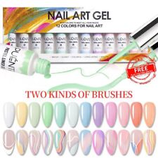 Painting Gel Nail Polish Set Pastel Liner Gel Kit Soak Off UV/LED DIY Drawing for sale  Shipping to South Africa