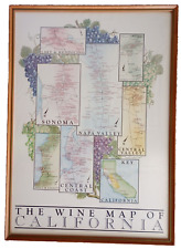 Vintage wine map for sale  Frankfort