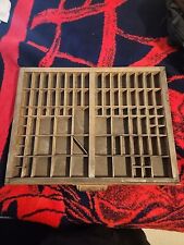Used, Vintage Type Printers Drawer Letterpress Wooden Tray (21.75" x 16.5") 87 Slot for sale  Shipping to South Africa