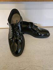 Vestido militar BATES couro envernizado Oxford sapatos masculinos 9.5D alto brilho BOM!!! comprar usado  Enviando para Brazil