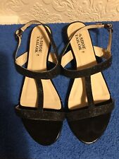Ladies black sandals for sale  FALKIRK