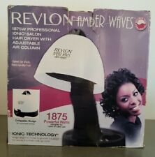 Amber Waves Salon Dryer Revlon 1875W Ionic Hard Bonnet Model RV673AW collapsible, used for sale  Shipping to South Africa