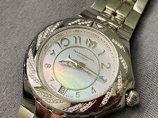 wristwatch TECHNOMARINE  713004 quartz 20 ATM 660 FEET SWISS DIAMOND bezel watch for sale  Shipping to South Africa