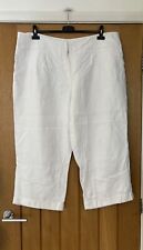 white lined linen trousers ladies for sale  STRATFORD-UPON-AVON