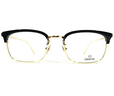 Omega Óculos frames Om 5010-H 001 Preto E Dourado Quadrado Aro integral 51-20-145 comprar usado  Enviando para Brazil