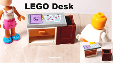 LEGO Guía telefónica Escritorio Escritorio Muebles Caja de reciclaje Lata de basura Cajón Marrón, usado segunda mano  Embacar hacia Argentina