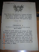 Regio decreto1886 casale usato  Italia