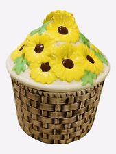 Basket canister sunflower for sale  Waupaca