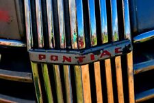 Rejilla de vista frontal e insignia fotográfica de automóvil clásico Pontiac segunda mano  Embacar hacia Argentina